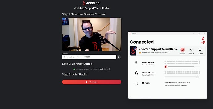 Preview Page with audio connected